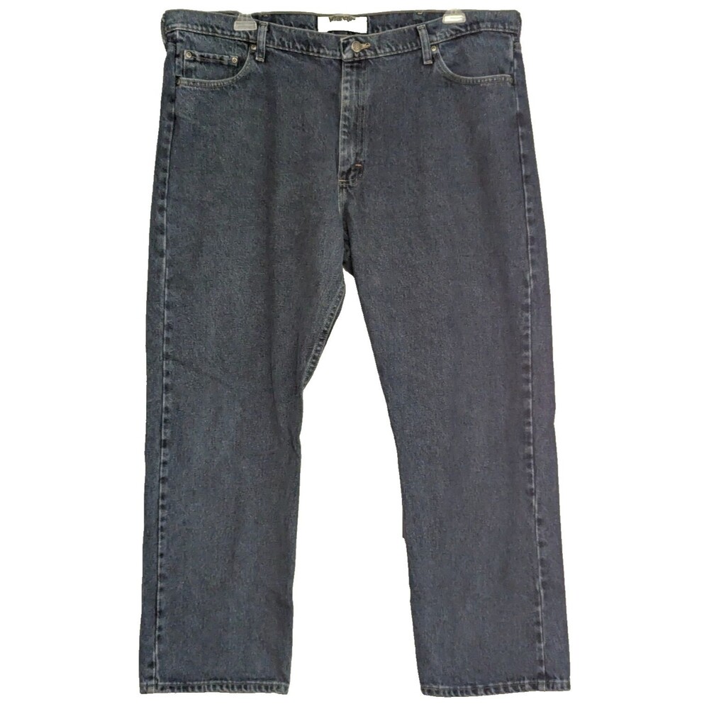 Wrangler Authentics Men's Jeans 42x30 Dark Wash Straight Leg 100% Cotton ZM200SD